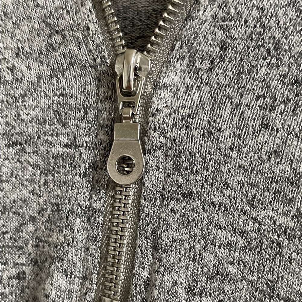 Kent State-Spirit Gray and White Zip Up Sweater - Picture 4 of 6